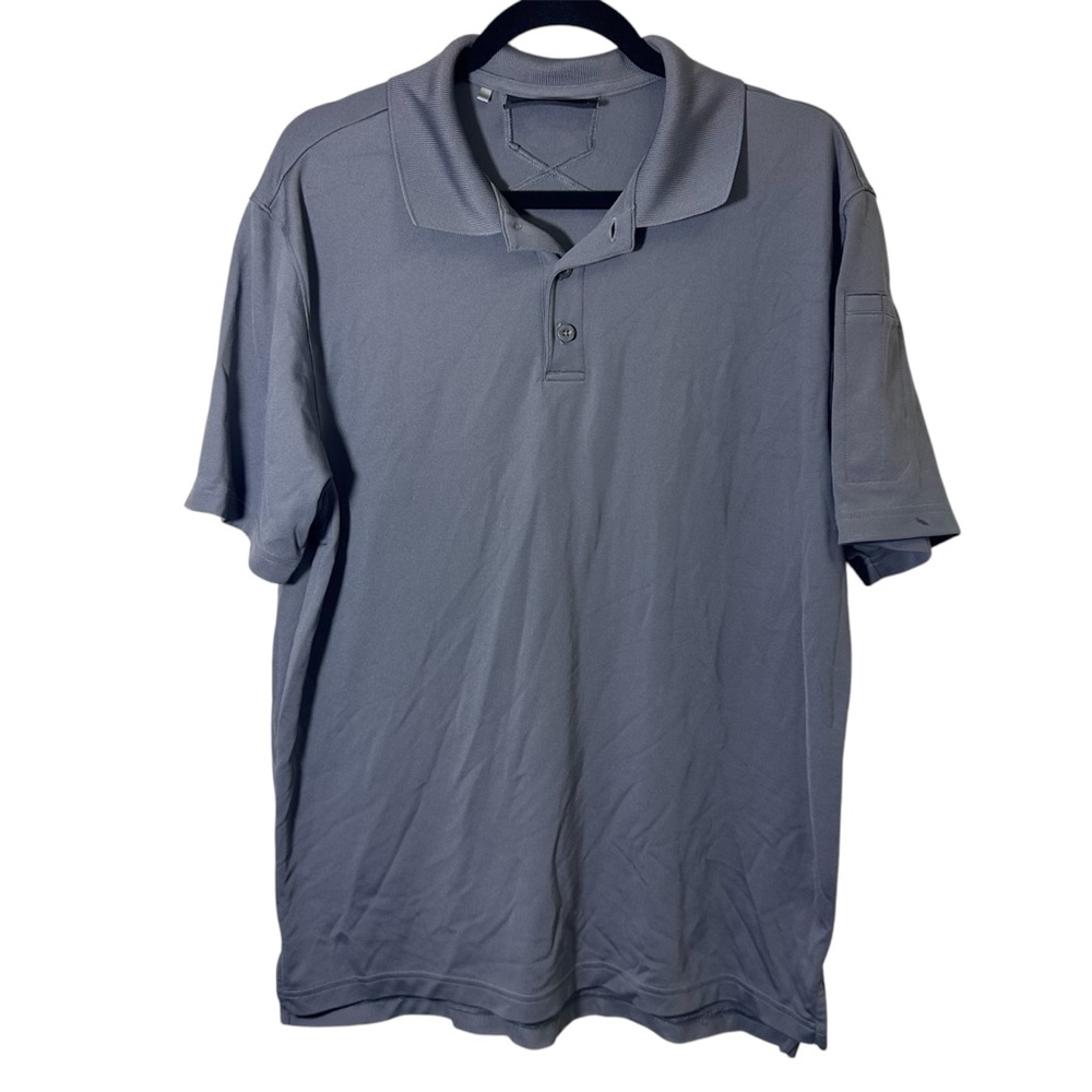 Men’s Under armour shirt gray size Large polo shirt short sleeve